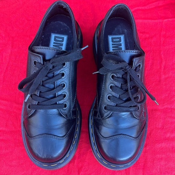 🏴󠁧󠁢󠁥󠁮󠁧󠁿 Dr. Martens MIE Vintage Chunky Cap Toe Platform Oxfords UK 5 - Picture 13 of 17